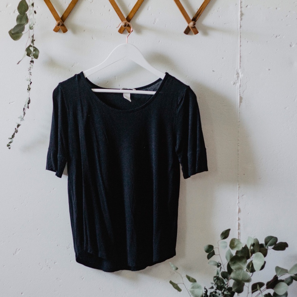 Basic long-short sleeve tee